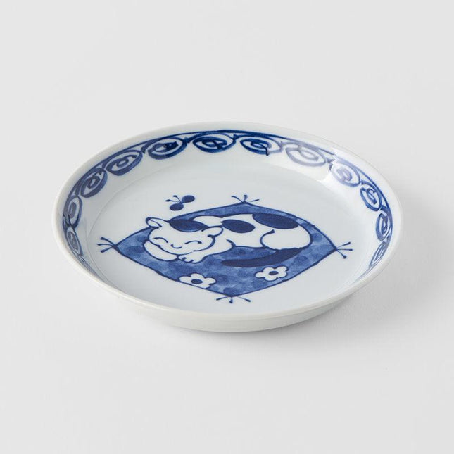 Plate 14.3cm Cat On Mat Design.