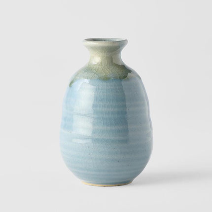Sake Jug 280ml Crazed Blue Glaze.