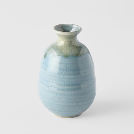 Sake Jug 280ml Crazed Blue Glaze.