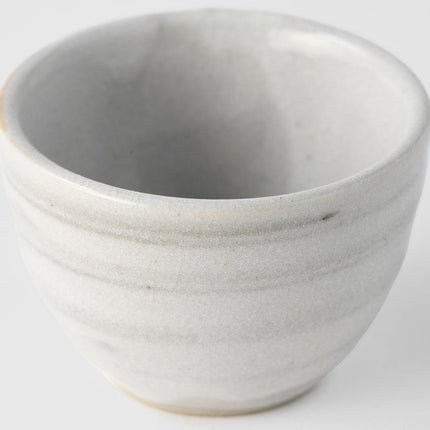 Sake Cup 20ml White Glaze.