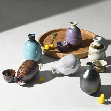 Sake Jug 280ml Ink Fade Glaze.