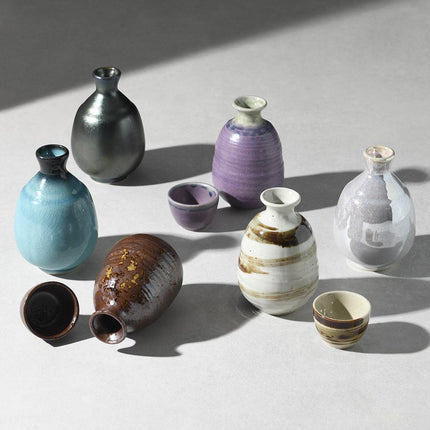 Sake Jug 280ml Ink Fade Glaze.