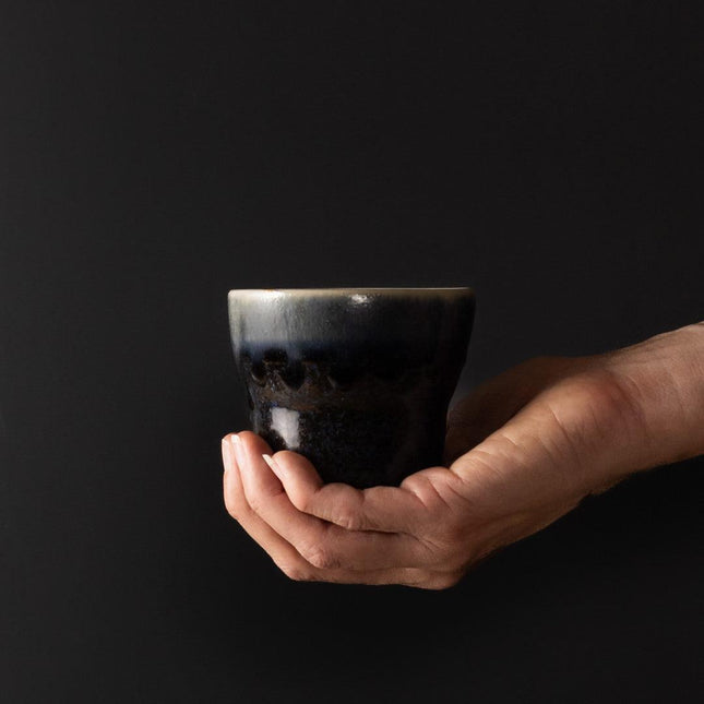 Mug Yunomi 280ml Dark Indigo Glaze.