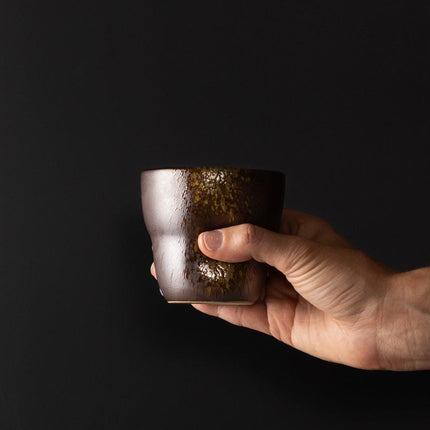 Mug Yunomi 280ml Metallic Splash Glaze.