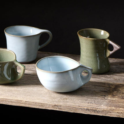 Cup 100ml Arc Ice Blue Glaze.