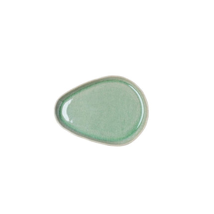 Saucer Arc Green Glaze.