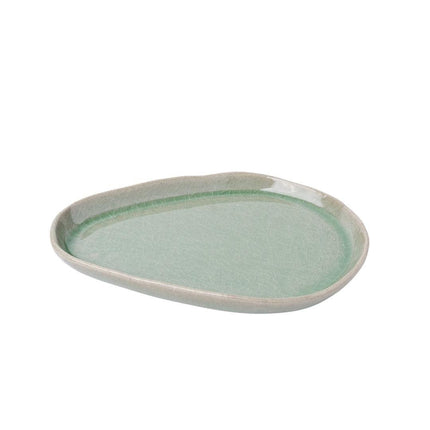 Saucer Arc Green Glaze.