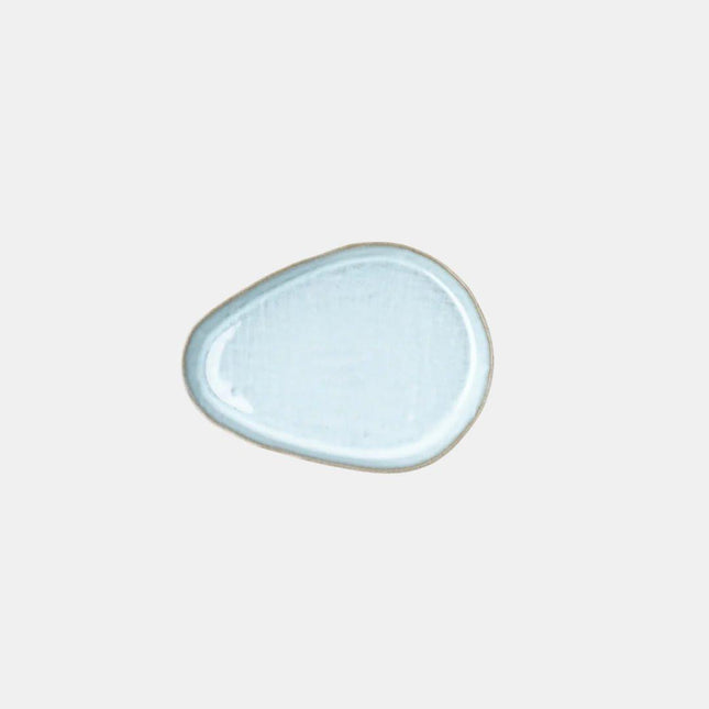 Saucer Arc Cloud Blue Glaze.