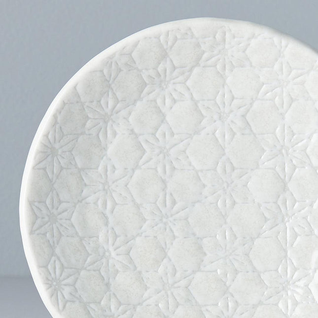 Saucer 13.5cm White Star Glaze.