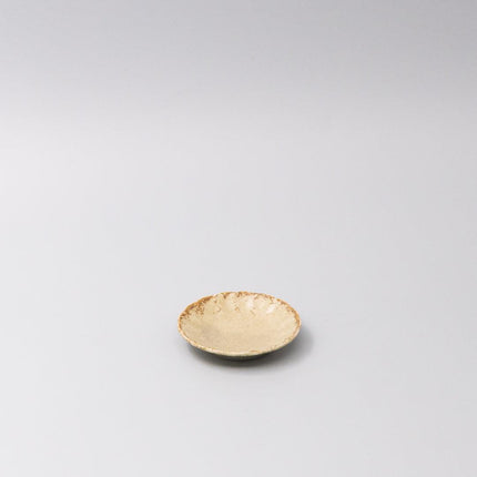 Sauce Dish 8cm Scallop Sand Fade Glaze.