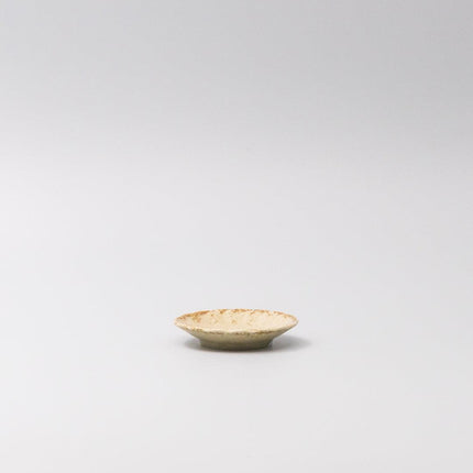 Sauce Dish 8cm Scallop Sand Fade Glaze.