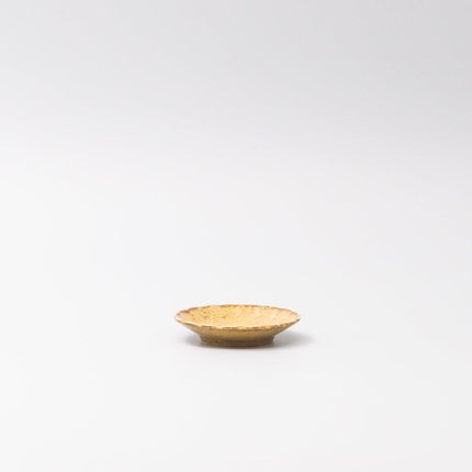 Sauce Dish 8cm Scallop Ochre Fade Glaze.