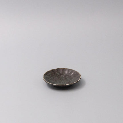 Sauce Dish 8cm Scallop Indigo Fade Glaze.