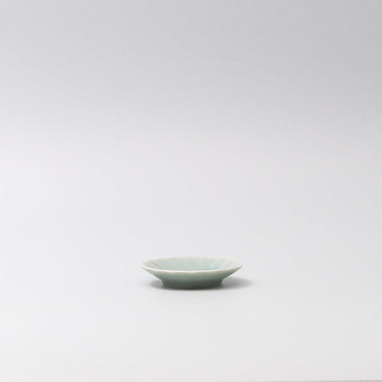 Sauce Dish 8cm Scallop Celadon Gloss Glaze.