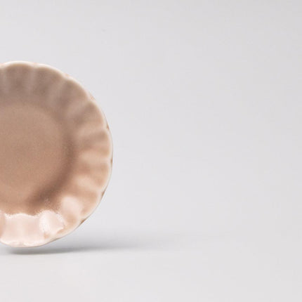 Sauce Dish 8cm Scallop Blush Gloss Glaze.
