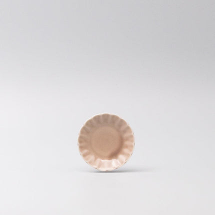 Sauce Dish 8cm Scallop Blush Gloss Glaze.