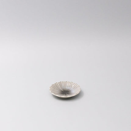 Sauce Dish 8cm Radiant Line Indigo Stripe Glaze.