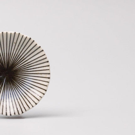 Sauce Dish 8cm Radiant Line Indigo Stripe Glaze.