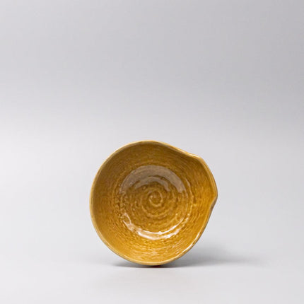 Bowl with Handle 13cm Saffron Gloss Glaze.