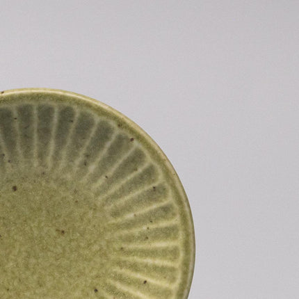 Sauce Dish 9.5cm Sunburst Green Glaze.