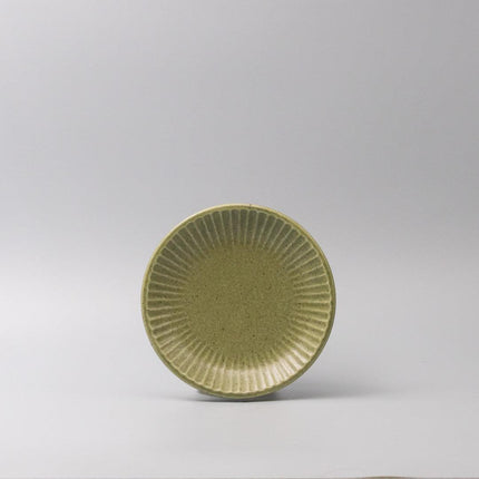Tapas Plate 15.5cm Apple Green Glaze.