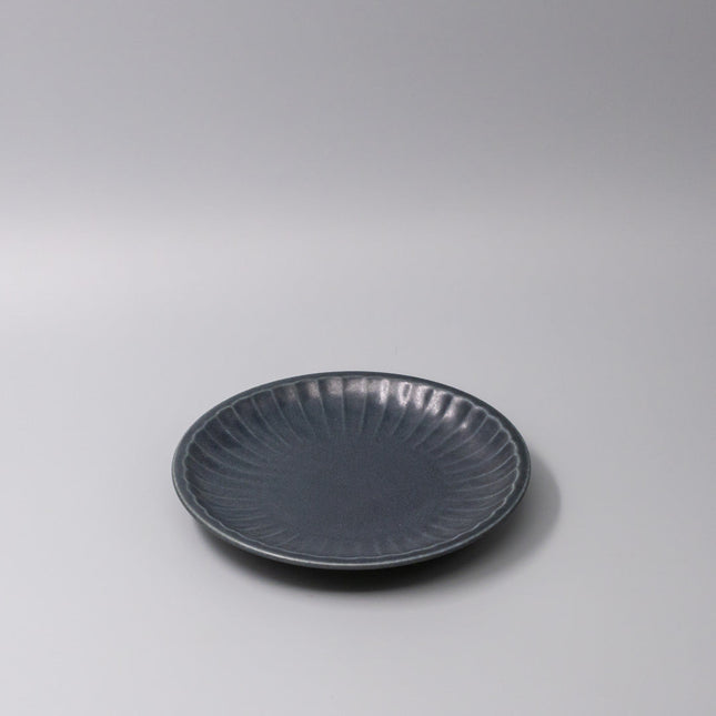 Plate 21.4cm Sunburst Navy Glaze.