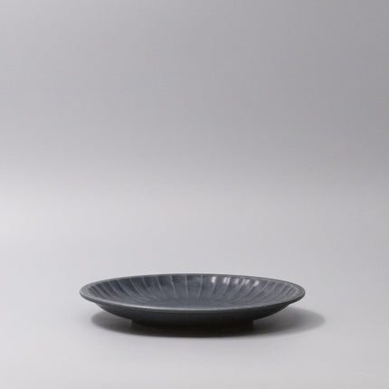 Plate 21.4cm Sunburst Navy Glaze.