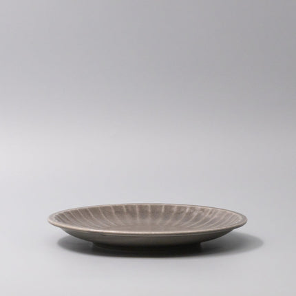 Plate 21.4cm Sunburst Dove Glaze.