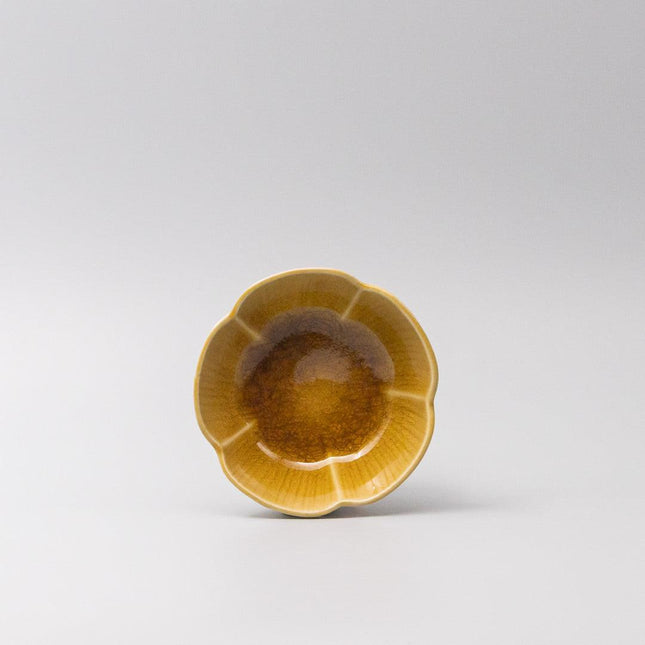 Sauce Dish 12.5cm Amane Amber Glaze.