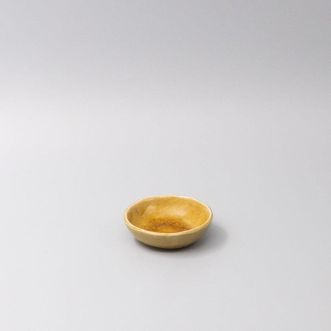 Sauce Dish 9cm Amane Amber Glaze.
