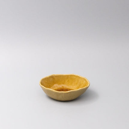 Bowl Oval 13cm Amane Amber Glaze.