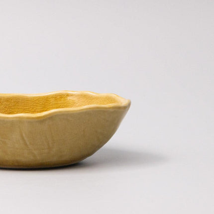 Bowl Oval 13cm Amane Amber Glaze.