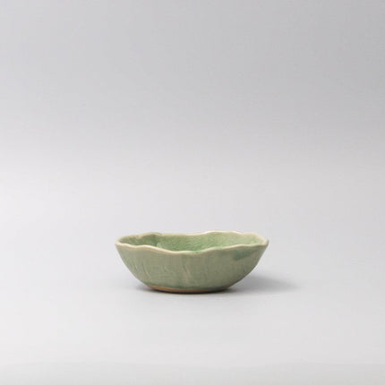 Bowl Oval 13.5cm Amane Emerald Glaze.