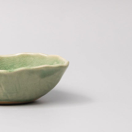 Bowl Oval 13.5cm Amane Emerald Glaze.