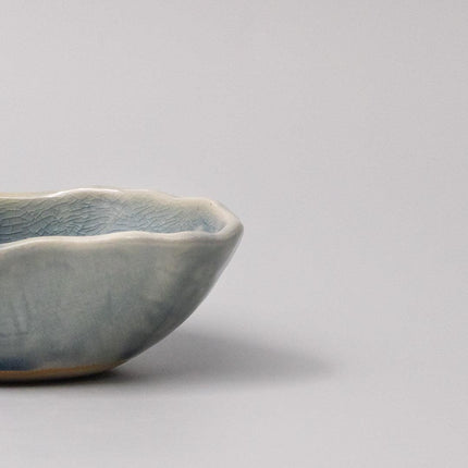 Bowl Oval 13.5cm Amane Sapphire Glaze.