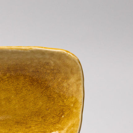 Plate Sashimi 31cm Amane Amber Glaze.