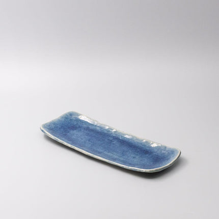 Plate Sashimi 31cm Amane Sapphire Glaze.