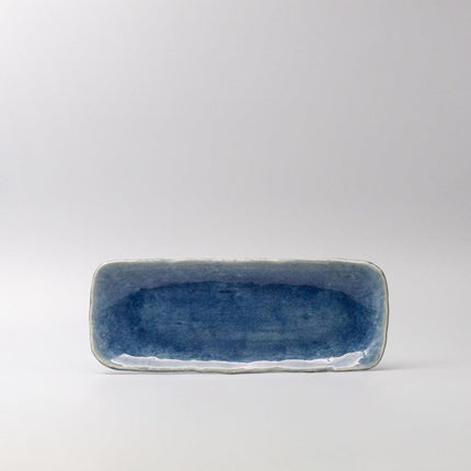 Plate Sashimi 31cm Amane Sapphire Glaze.
