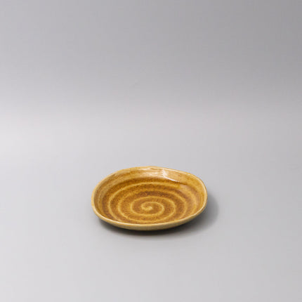 Plate 13.5cm Amane Amber Glaze.