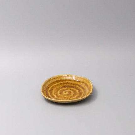 Plate 13.5cm Amane Amber Glaze.