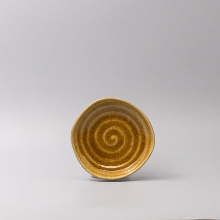 Plate 13.5cm Amane Amber Glaze.