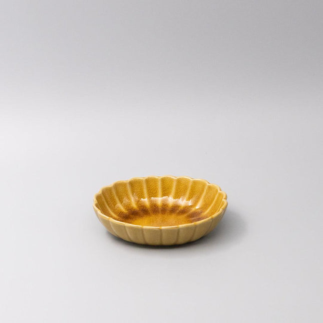 Bowl Oval 16cm Amane Amber Glaze.