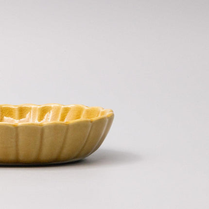 Bowl Oval 16cm Amane Amber Glaze.