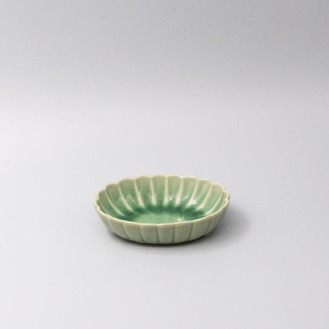 Bowl Oval 16cm Amane Emerald Glaze.