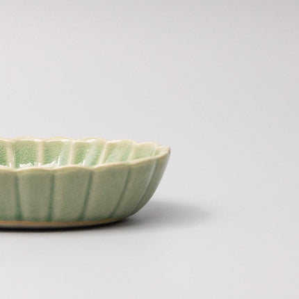 Bowl Oval 16cm Amane Emerald Glaze.