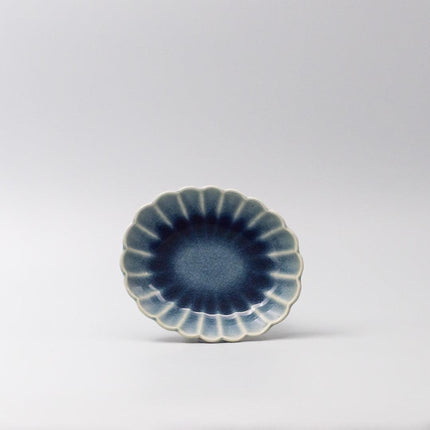 Bowl Oval 16cm Amane Sapphire Glaze.