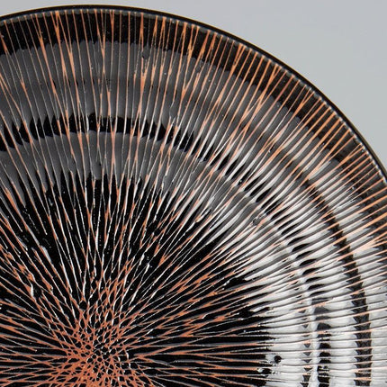 Serving Bowl 28.5cm Bronze Converging Glaze.