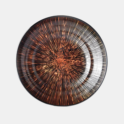 Serving Bowl 28.5cm Bronze Converging Glaze.