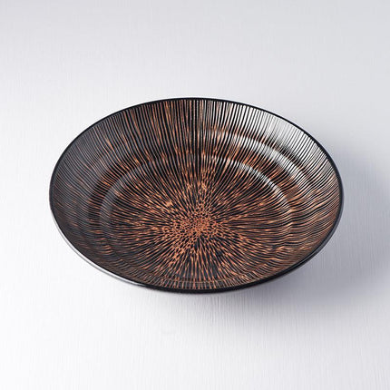 Serving Bowl 28.5cm Bronze Converging Glaze.