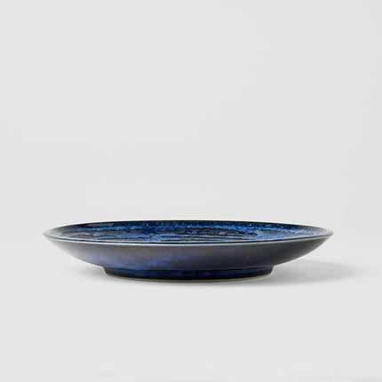 Side Plate 19cm Copper Swirl Glaze.